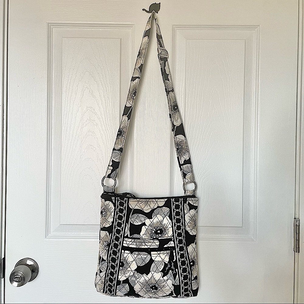 Vera Bradley lizzy camelia crossbody messenger bag